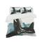 Designart 'Geometric Black and Teal III' Geometric Bedding Set - Duvet Cover & Shams